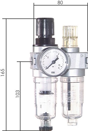 Unidades de serviço, 2 partes, - modelo Multifix série 0, 700 l-min