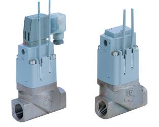 Válvula de 2 vias, operada pneumaticamente