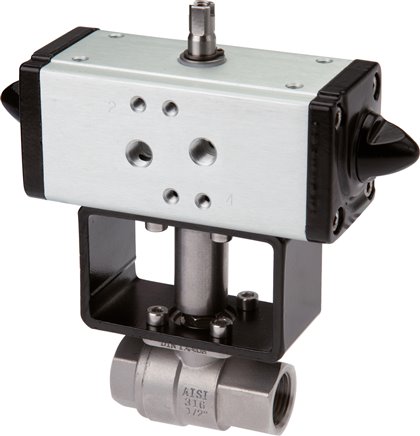 VáLVULAS ESFERA DE AçO INOXIDáVEL COM ATUADOR PNEUMáTICO