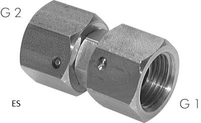Conexões de parafuso retas com rosca G (bico de mangueira cônica de 60º, interno), até 575 bar
