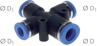 Conectores push-in em X com 3 saídas reduzidas, Standard