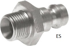 Plugue de acoplamento com rosca macho, NW 5