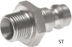 Plugue de acoplamento com rosca macho, NW 5