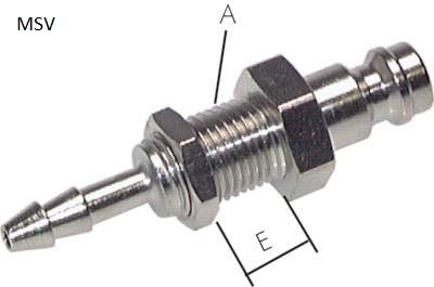 bujão de acoplamento com ligação do parafuso da mangueira e rosca do anteparo, NW 5