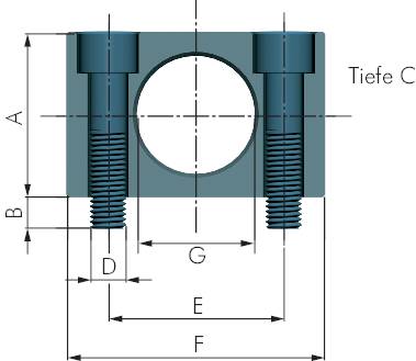 Flanges de fixação para amortecedores