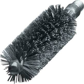 Escovas de tubos com conector roscado