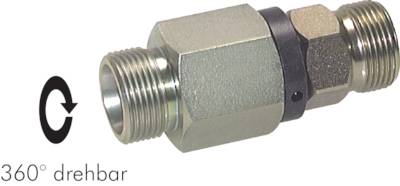 Juntas giratórias retas guiadas por esferas, conexão do anel de corte, PN 350