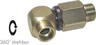 Juntas giratórias de cotovelo guiadas por esferas, conexão de anel de corte, PN 350