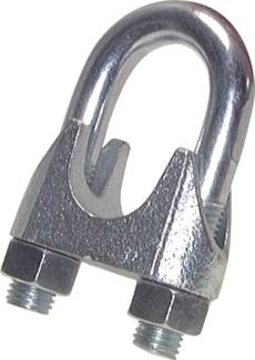 Braçadeiras de cabo de aço, semelhante ao DIN 741