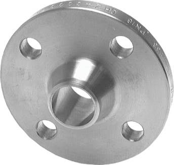 Flange do pescoço de solda DIN 2633 ou EN 1092-1 (Tipo 11), PN 16