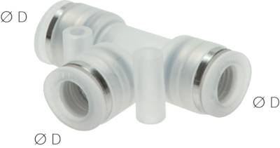 Conectores de encaixe em T, PP