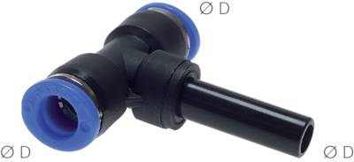 Conectores de encaixe em T com bocal de encaixe, padrão