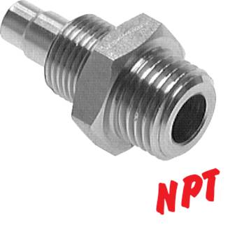 Conexões de parafuso retas com rosca NPT