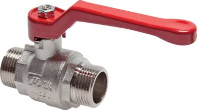 Válvulas esfera com rosca macho, 2 peças, passagem completa, até 40 bar