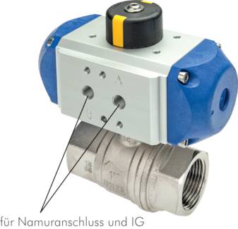 VáLVULAS ESFERA COM ATUADOR ROTATIVO PNEUMáTICO, TESTADAS EM DVGW, EN 331, ATé 40 BAR