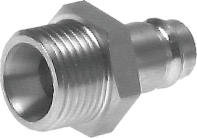 Bujões de acoplamento com rosca macho, NW 10