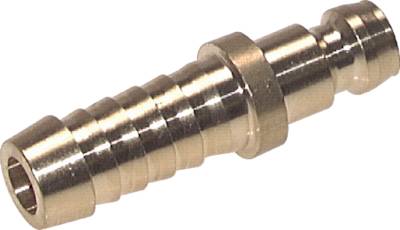 Bujões de acoplamento com bicos de mangueira sem válvula, DN 6 (espigão de 9 mm)