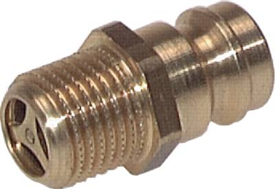 Bujões de acoplamento, rosca macho reta, DN 9 (espigão de 13 mm)