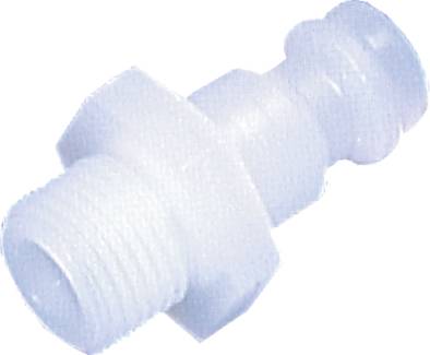 Plugues de acoplamento, POM - PVDF com conector de rosca, NW 5