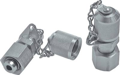 Acoplamentos de teste com cone de vedação hidráulica, M 16x2