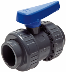 Válvulas esfera com tomadas adesivas, PVC-U (versão água), até 16 bar