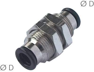 Empurrar o anteparo reto nos acessórios