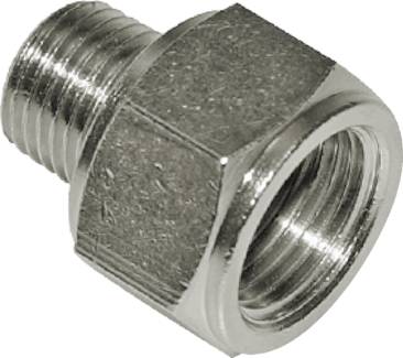 Ampliações de rosca com roscas cônicas macho e roscas cilíndricas fêmea, PN 16