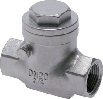 Válvulas de retenção de balanço, vedação metálica, PN 16