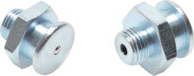 Bico de graxa liso reto, diâmetro da cabeça 16 mm, DIN 3404