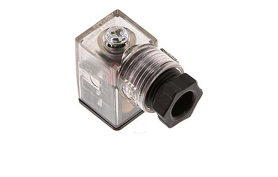 Conector padrão para bobinas magnéticas (com circuito de proteção e display LED)