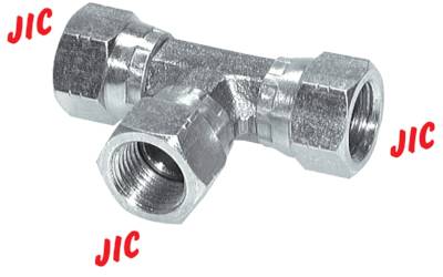 Conexões de parafuso em T com rosca JIC (fêmea), até 310 bar