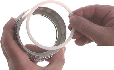 Vedações roscadas para engates de camiões-cisterna, dimensões de acordo com EN 14420-6 (DIN 28450)>