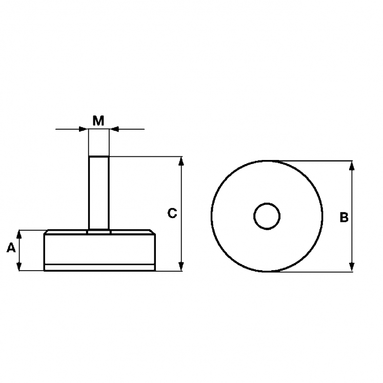 MAGNÉTICO PERMANENTE DE NEODIMIO