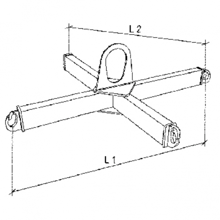 B-HANDLING M8130 BARRAS CRUZADAS DE ELEVAÇÃO PARA BIG BAGS