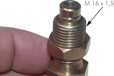 Acoplamentos de teste com encaixe do anel de corte hidráulico, M 16x1 5
