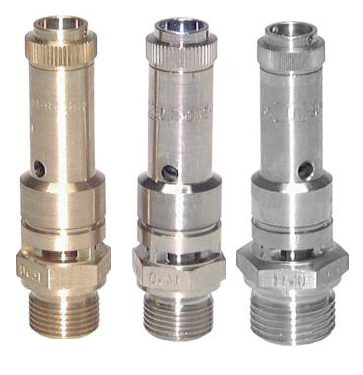 Válvulas de segurança TÜV firmemente ajustadas e seladas, DN 8 (0 2 - 50 bar)