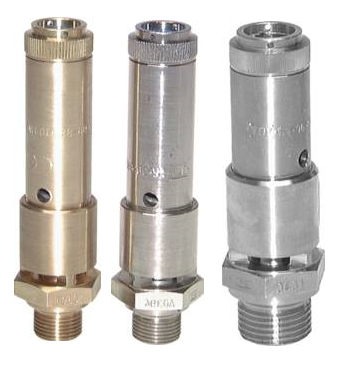 Válvulas de segurança TÜV firmemente ajustadas e seladas, DN 10 (0 2 - 50 bar)