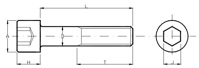 Parafusos C. Cilíndrica UNC