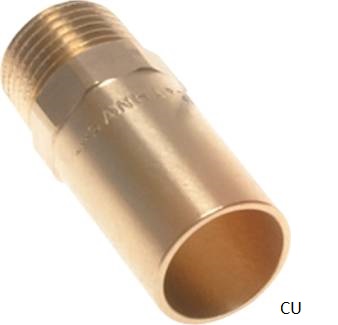 Niple da manga de transição com prensagem do lado de fora e rosca macho