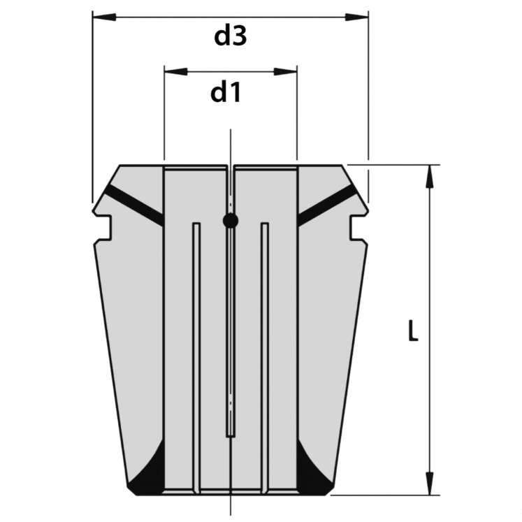 PINÇA ELáSTICA SELADA KERFOLG ER25T DIN 6499
