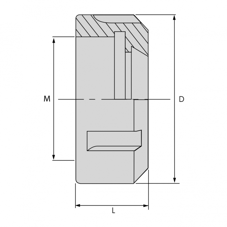 PORCA STANDARD PARA PINçA KERFOLG DIN6499 C4320