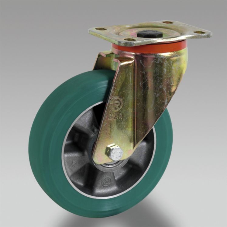 TELLURE RÔTA RODAS DE POLIURETANO - CENTRO EM ALUMÍNIO FUNDIDO