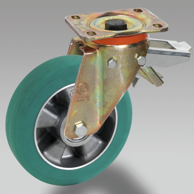 TELLURE RÔTA RODAS DE POLIURETANO - CENTRO EM ALUMÍNIO FUNDIDO