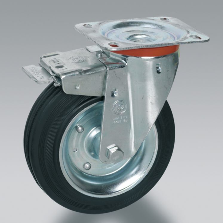 TELLURE RÔTA RODAS DE BORRACHA PRETAS - DISCO EM METAL