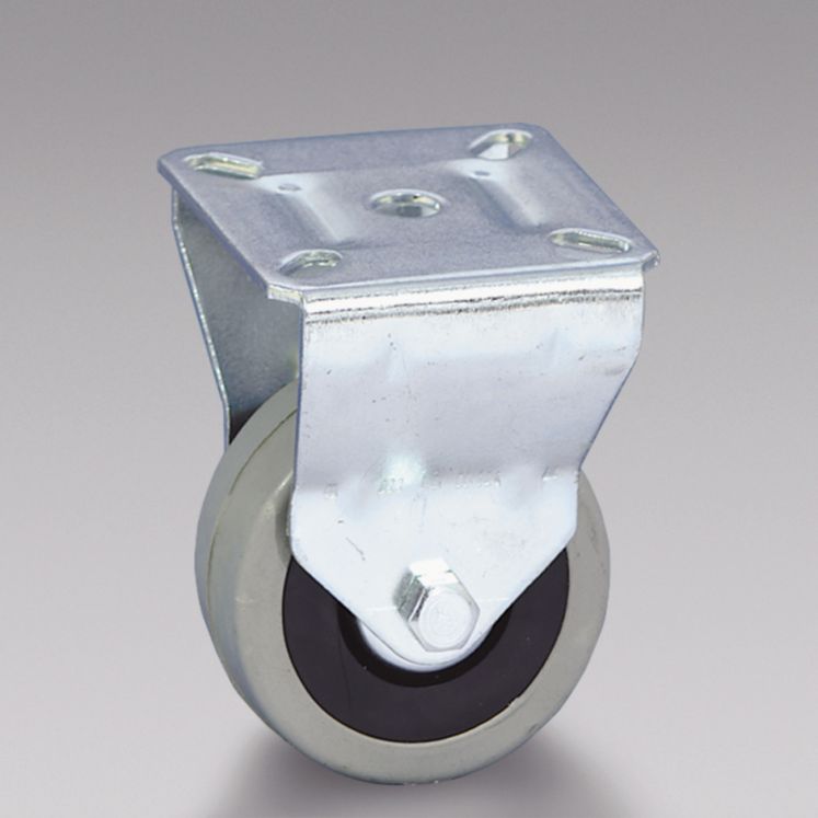 TELLURE RÔTA RODAS DE BORRACHA CINZENTAS - CENTRO EM POLIAMIDA