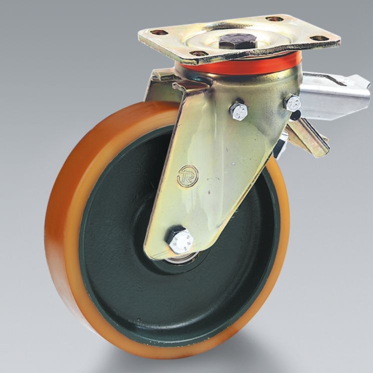 TELLURE RÔTA RODAS DE POLIURETANO - CENTRO EM FERRO FUNDIDO