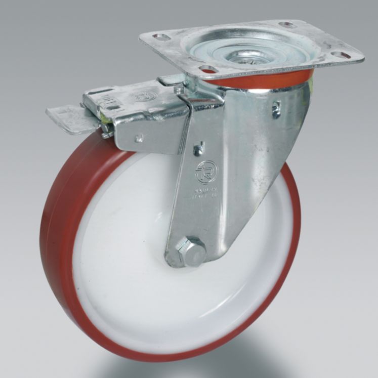 TELLURE RÔTA RODA DE POLIURETANO - CENTRO EM POLIAMIDA