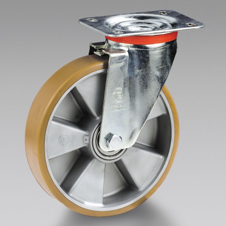 TELLURE RÔTA RODAS DE POLIURETANO - CENTRO EM ALUMÍNIO