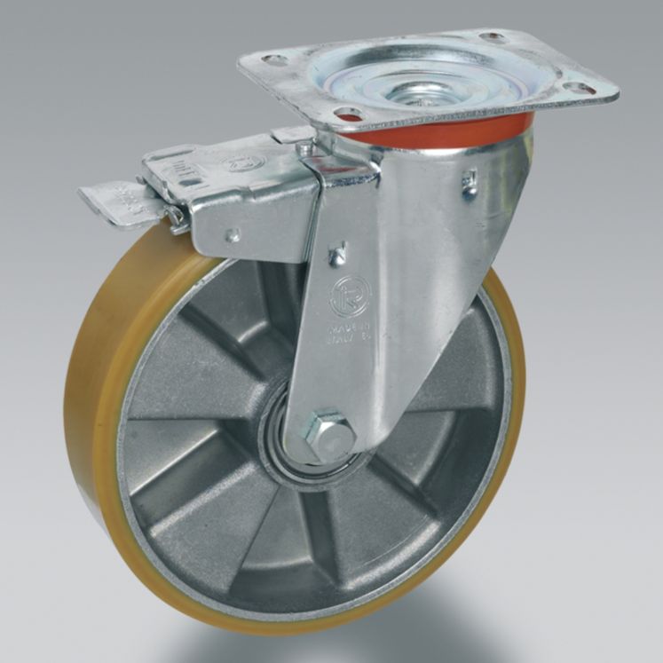 TELLURE RÔTA RODAS DE POLIURETANO - CENTRO EM ALUMÍNIO