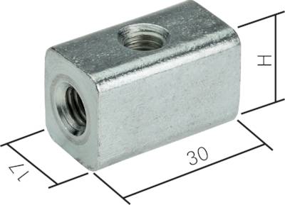 Cubos universais para braçadeiras de tubos M 8 - M 10